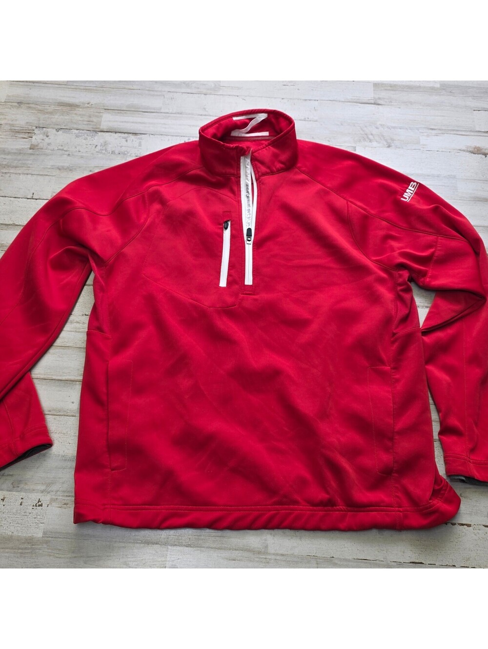 Zero Restriction Tour Series Golf Pullover Jacket Men's L Red Lightweight Golf